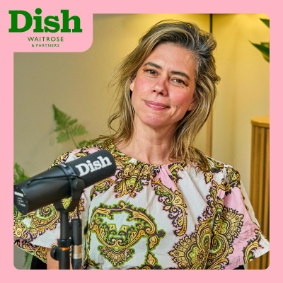 episode Lou Sanders, creamy mushroom & pistachio tagliatelle and a Brunello artwork