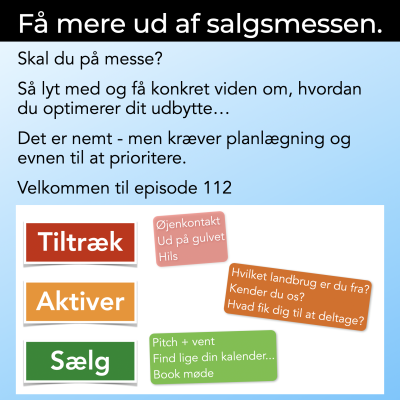 episode #112 Skal du på messe? Få tips før du tager afsted. artwork