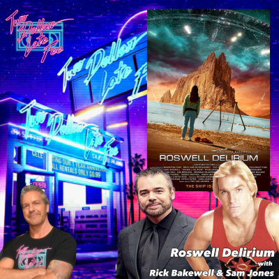 episode "Roswell Delirium" w Rick Bakewell & Sam Jones "Flash Gordon" artwork
