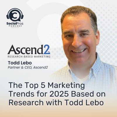 episode The Top 5 Marketing Trends for 2025 Based on Research with Todd Lebo artwork