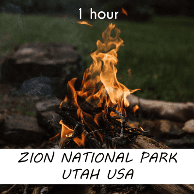 episode Zion, Utah, USA | 1 hour CAMPFIRE Sound Podcast | White Noise | ASMR sounds for deep Sleep | Relax | Meditation | Colicky artwork
