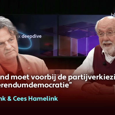 episode "Nederland moet Zwitsers referendumdemocratie-model volgen". Ab Gietelink spreekt met Cees Hamelink. artwork