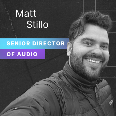episode Matt Stillo uses sound design, creativity and some AI tools to make great podcasts at iHeart Media. artwork