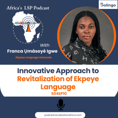 episode Franca Ụmásoyé Igwe's Innovative Approach to Revitalization of Ekpeye Language artwork