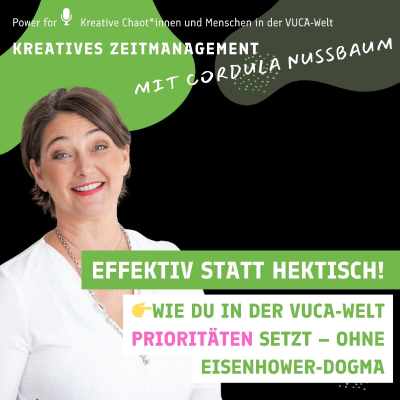episode 👉 Effektiv statt hektisch: Wie du in der VUCA-Welt Prioritäten setzt – ohne Eisenhower-Dogma artwork