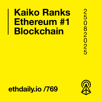 episode Kaiko Ranks Ethereum #1 Blockchain artwork