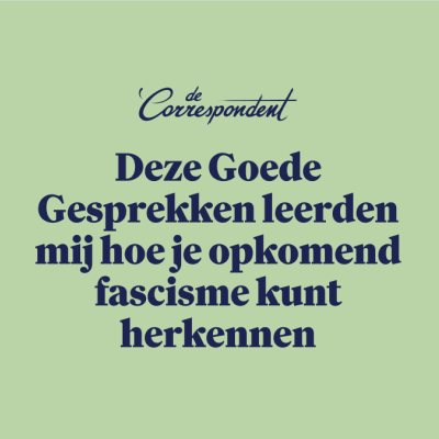 episode Deze Goede Gesprekken leerden mij hoe je opkomend fascisme kunt herkennen artwork