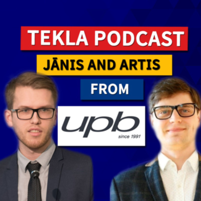 episode Tekla Podcast #4 - aluminium facade/curtain wall with Tekla (Jānis and Artis from UPB) artwork