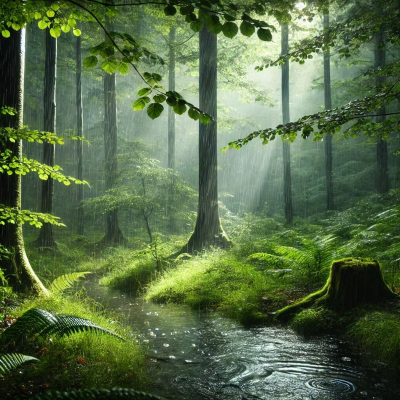 episode ️ SANFTER Regen im WALD, Entspannend, Hilft beim EINSCHLAFEN artwork