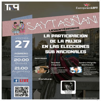 episode SAYT'ASIÑANI PROGRAMA 3 / LA PARTICIPACIÓN DE LA MUJER EN LAS ELECCIONES SUB- NACIONALES artwork