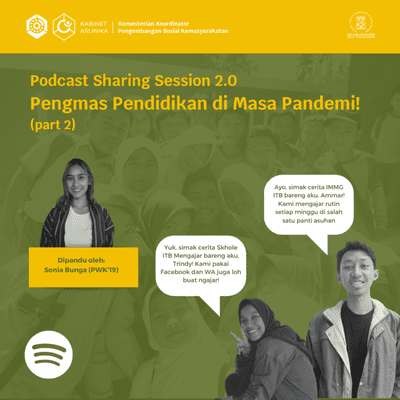 episode Podcast Sharing Session 2.0 (part 2) - Pengmas Pendidikan di Masa Pandemi! artwork
