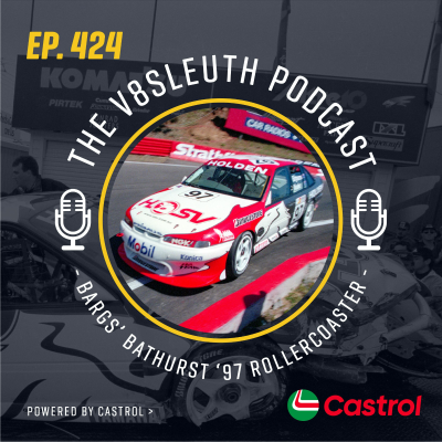 episode V8SP Mini: Pole to pancaked – Bargs’ Bathurst ‘97 rollercoaster artwork