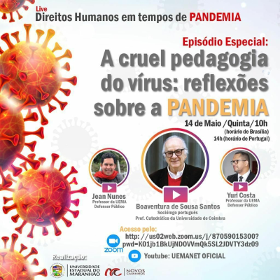 episode NOVOS CAMINHOS/UEMA apresenta: A cruel pedagogia do vírus. artwork