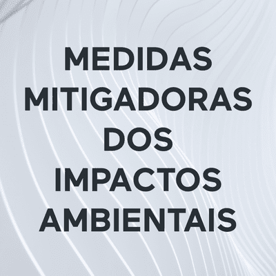 MEDIDAS MITIGADORAS DOS IMPACTOS AMBIENTAIS