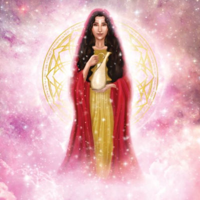episode Slip begrænsning, få tillid til dine egne evner og tal din sandhed - healing til dig og dit halschakra med Maria Magdalene artwork