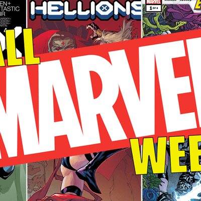 episode All Marvel week with Amazing Spider-Man, Hellions and double Empyre on Hazardous Materials #41 artwork
