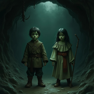 episode El extraño caso de los Niños Verdes de Woolpit artwork