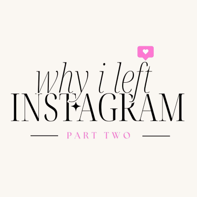 episode Why I Left Instagram: Part Two - Parasociality artwork