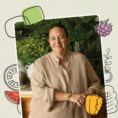 episode “Food is the new fashion,” with Tasha Group’s Natasha Sideris artwork