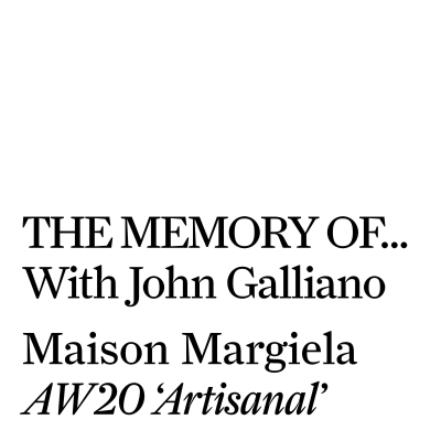 episode Maison Margiela AW20 'Artisanal' Co-Ed Collection artwork