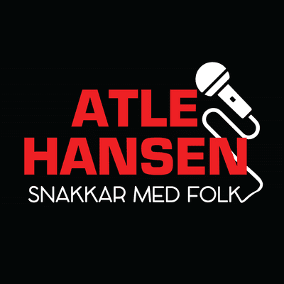 Atle Hansen snakkar med folk