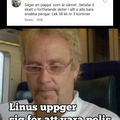 episode Polisen Linus tycker jag har ett fult negertryne artwork