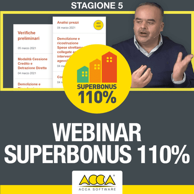 Webinar Superbonus 110% | Stagione 5