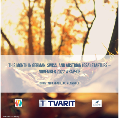episode This Month in German, Swiss, and Austrian (GSA) Startups - November 2022 Wrap-Up artwork