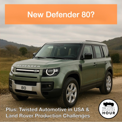 episode New Defender 80, and Twisted Automotive in USA artwork