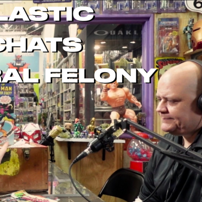 episode PLASTIC CHATS #podcast JERRY BENAVIDES SPIDER MAN PULP FICTION AND STAR WARS artwork