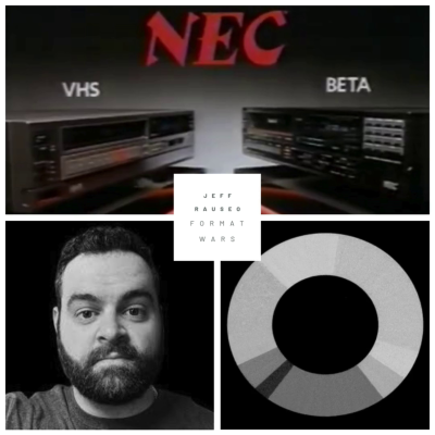 episode Jeff Rauseo (Author of Lost in the Stream) FORMAT WARS: Betamax vs VHS vs LaserDisc vs DVD vs Blu-ray vs 4K vs... artwork