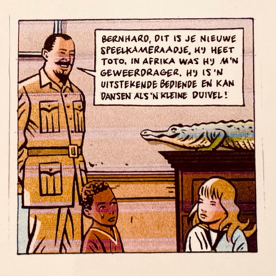 Toto, het tot slaaf gemaakte souvenirtje uit Afrika dat prins Bernhard in 1907 cadeau kreeg van zij…