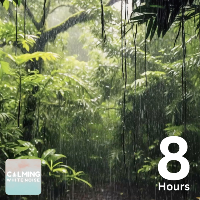 episode Steady Tropical Rainfall in a Lush Forest | White Noise for Stress & Insomnia Relief artwork