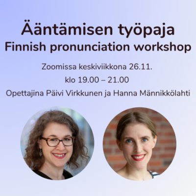 episode Ääntämisen työpaja - Finnish pronunciation workshop artwork