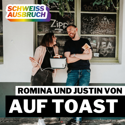 episode Vereinsfahrt zum Ballermann und die Sportgeräte in der Ecke mit Romina und Justin von Auf Toast artwork
