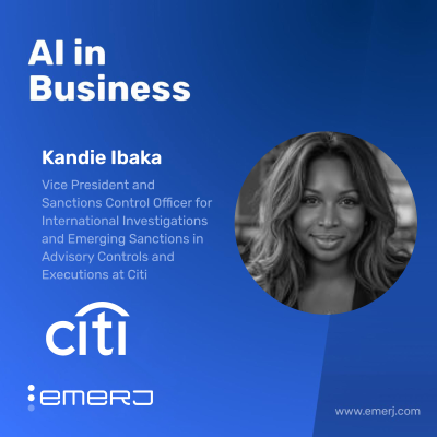 episode Reducing Sanctions Compliance Pressure with Smarter Tools - with Kandie Ibaka of Citi artwork