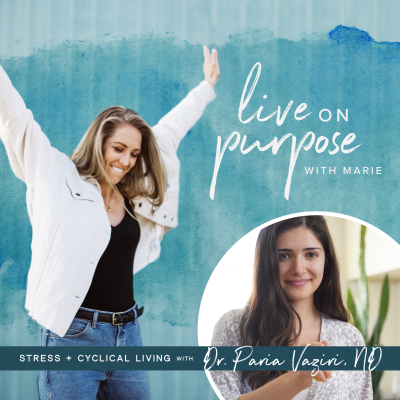 episode 120. Stress + Cyclical Living with Dr. Paria Vaziri, ND artwork