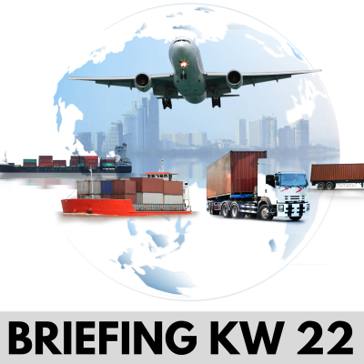 Logistik4punktnull Briefing KW 22: Schifffahrt langsamer, Bahn mit 3D Druck und Euro 7 Probleme