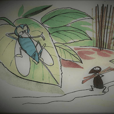 episode ASMR Español 🦗 FABULA DE ESOPO LA CIGARRA Y LA HORMIGA 🐜 Cuento infantil con valores artwork