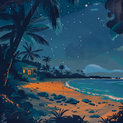 episode Fall Asleep at a Hawaiian Beach artwork