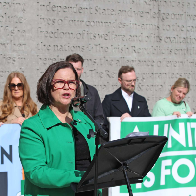episode Mary Lou McDonald speech at Easter Rising Commemoration, Arbour Hill, Dublin artwork