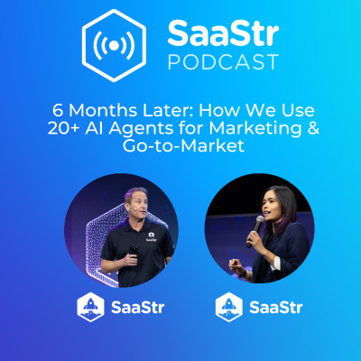 episode SaaStr 831: How We Use 20+ AI Agents for Marketing & Go-to-Market with SaaStr's Chief AI Officer and CEO & Founder artwork