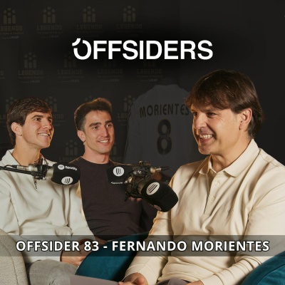 episode FERNANDO MORIENTES | Offsider 83 | Real Madrid, Albacete, Liverpool, Zaragoza, Selección Española, Mónaco, Valencia, Marsella,... artwork