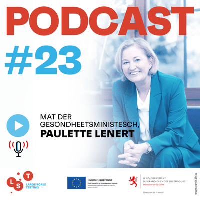 episode Podcast 23 mat der Gesondheetsministesch Paulette Lenert artwork