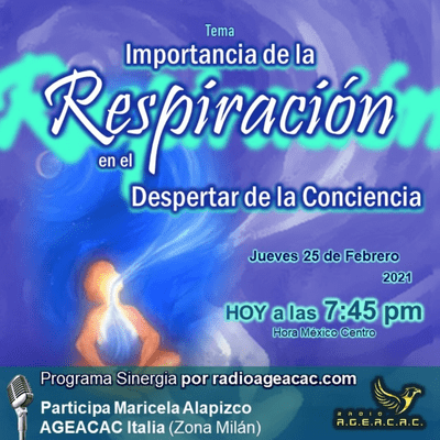 episode S54 LA IMPORTANCIA DE LA RESPIRACION EN EL DESPERTAR DE LA CONCIENCIA, Maricela Alapizco artwork