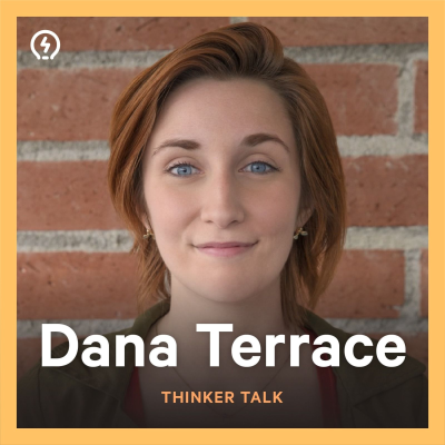 episode Thinker Talk 32: The World of a Cartoonist with Dana Terrace artwork