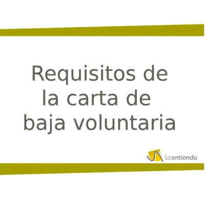episode Requisitos de una carta de baja voluntaria artwork