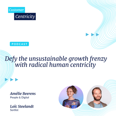 episode #15 - Defy the unsustainable growth frenzy with radical human centricity - Amélie Beerens artwork