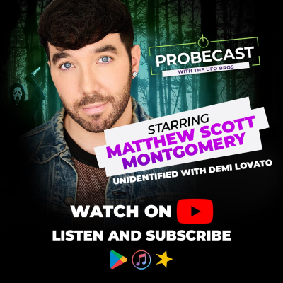 episode Matthew Scott Montgomery from Unidentified w/ Demi Lovato 'screams' in this UFO Interview artwork