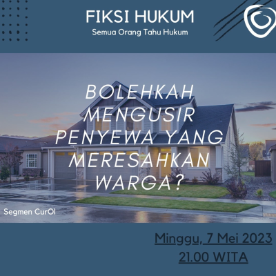 episode #CurOl Bolehkah Mengusir Penyewa yang Meresahkan Warga? artwork